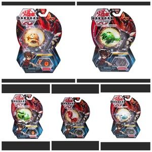 💜Lot of 5 Bakugan Sets TRHYNO,MANTONOID,TROX,FANGZOR,PEGATRIX